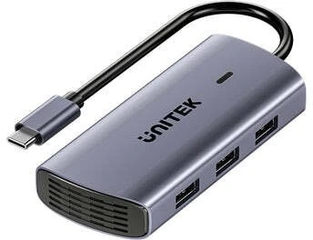 Unitek USB-C 6w1 | 3x USB-A | 5 Gbps | PD 100 W | HDMI 4K@30Hz | RJ45