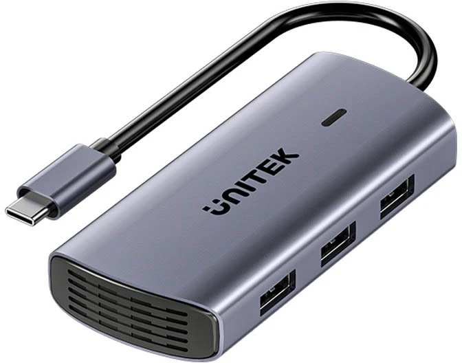 UNITEK HUB USB-C 6IN1 USB-A 5GBPS PD100W HDMI RJ45