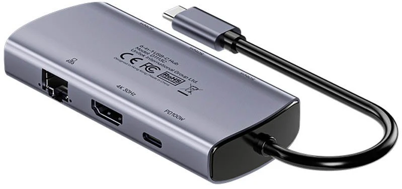 UNITEK HUB USB-C 6IN1 USB-A 5GBPS PD100W HDMI RJ45