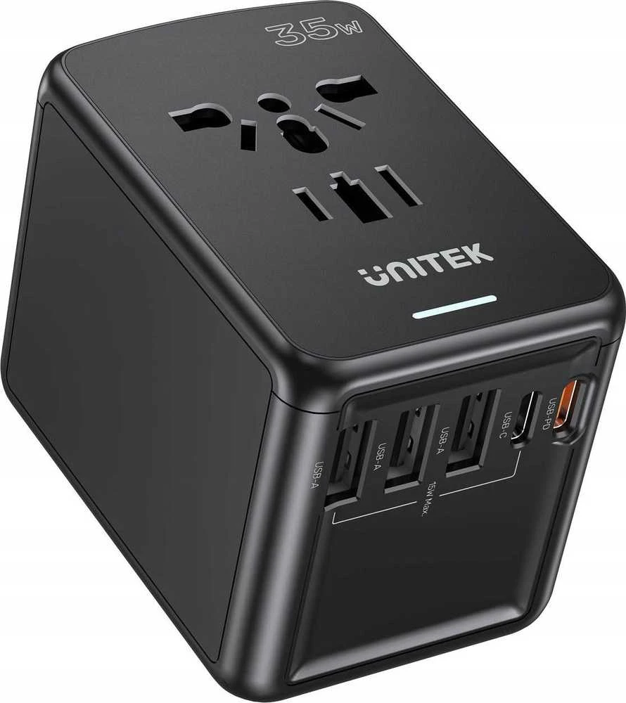 Unitek Įkroviklis podróży EU/US/UK/AUS PD 35 W