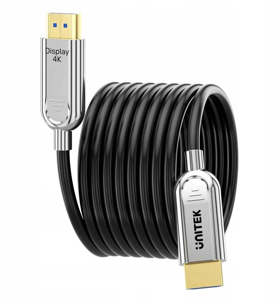 Unitek 70m optinis HDMI laidas su blizgiais antgaliais