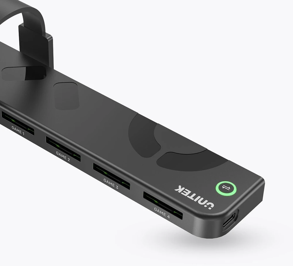 Unitek Nintendo Switch 4 kortelių skaitytuvas + nuotolinio valdymo pultas