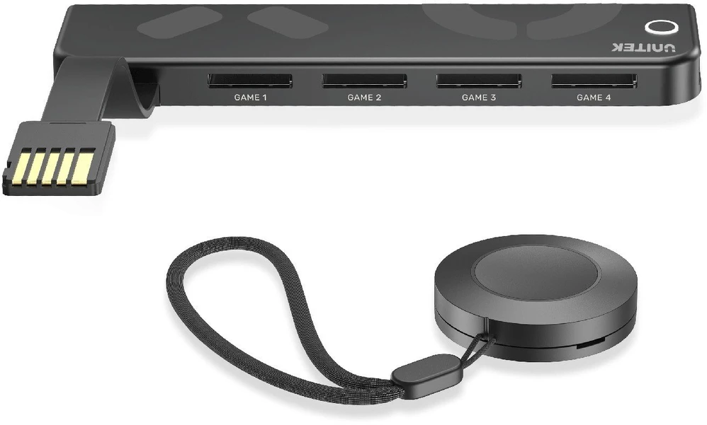 Unitek Nintendo Switch 4 kortelių skaitytuvas + nuotolinio valdymo pultas