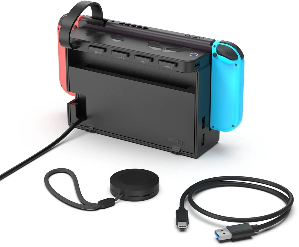 Unitek Nintendo Switch 4 kortelių skaitytuvas + nuotolinio valdymo pultas