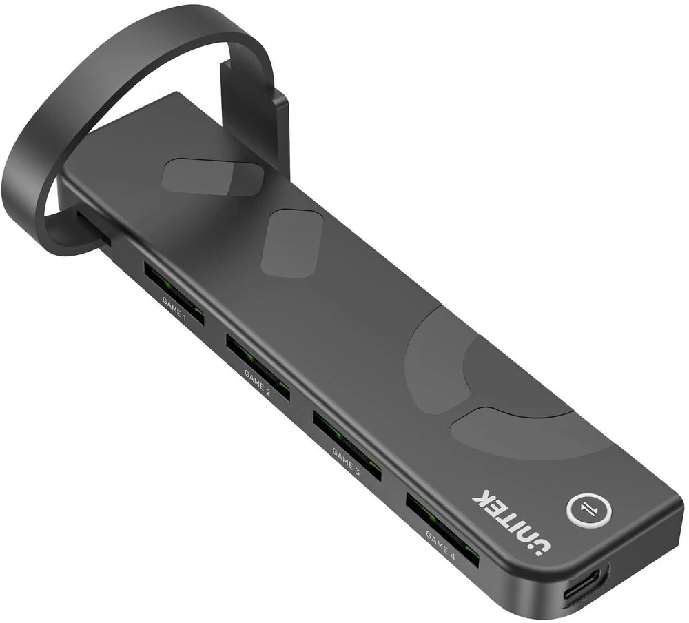 Unitek Nintendo Switch 4 kortelių skaitytuvas + nuotolinio valdymo pultas