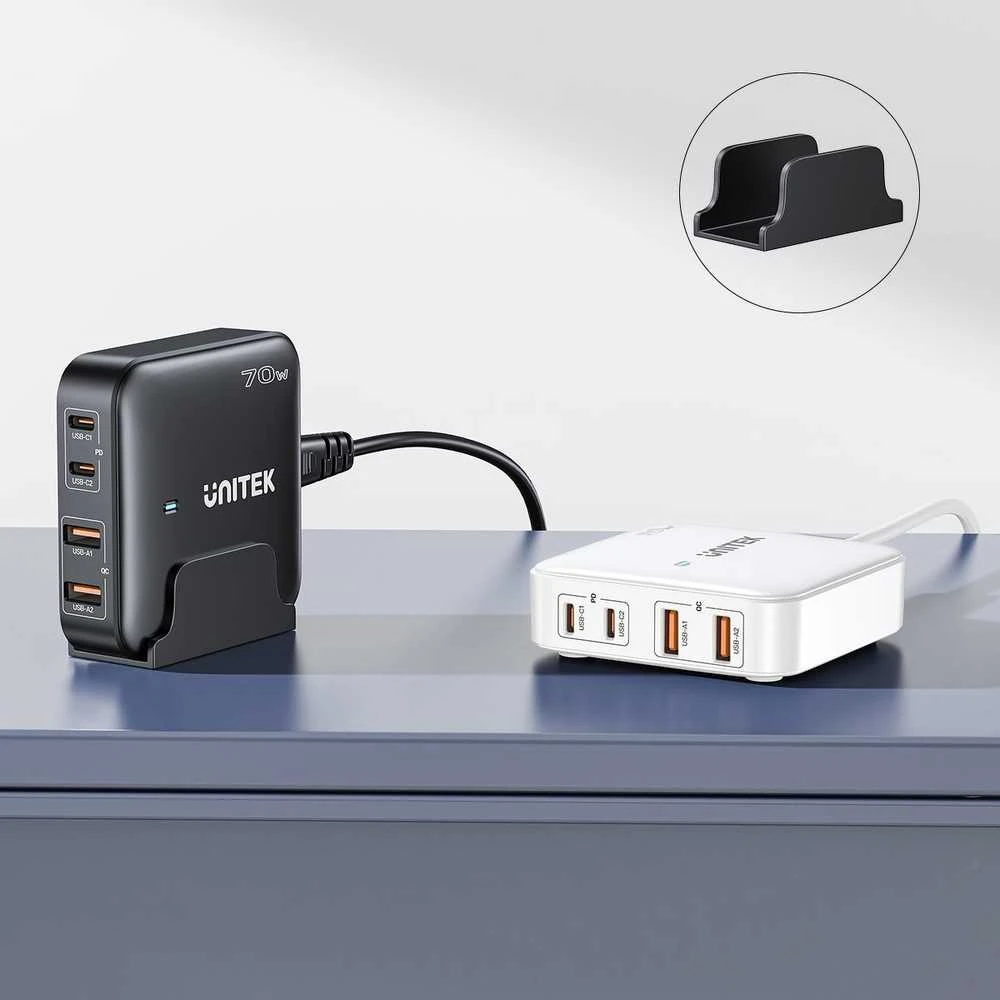 Unitek GaN 70W 2xUSB-A 2xUSB-C