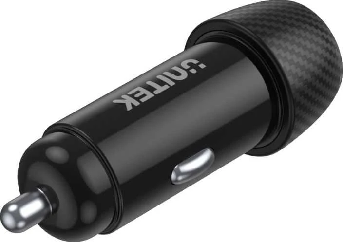 Automobilinis Įkroviklis - Unitek P1400A 38W USB-A USB-C QC 3.0