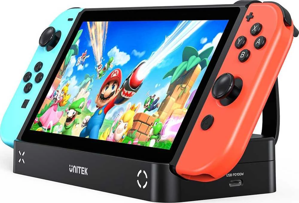 Unitek prijungimo stotelė, skirta Nintendo Switch + nuotolinio valdymo pultui
