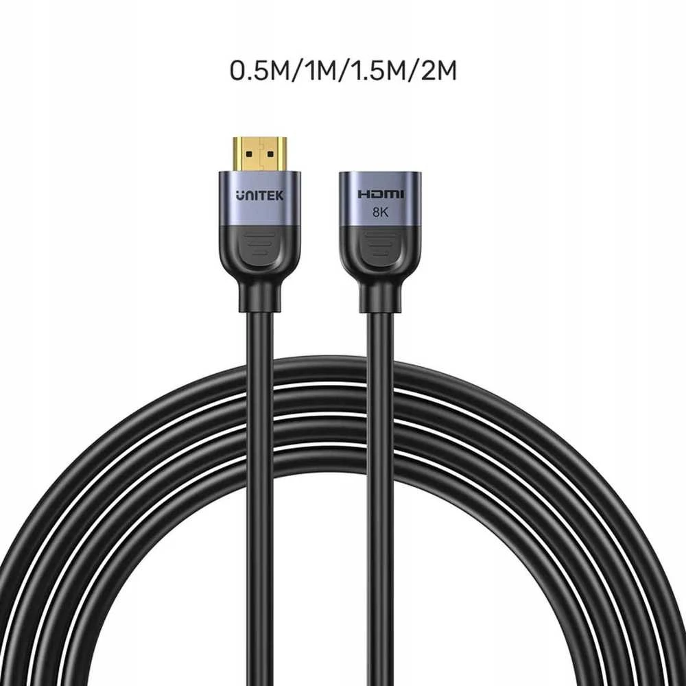Unitek HDMI 2.1 prailginimo laidas su 8K jungtimis