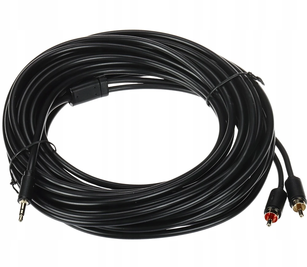 KABELIS C19024BK01 2 x CINCH / Jack TRS 3,5 mm 10 m UNITEK