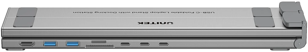 UNITEK D1137AGY01 nešiojamojo kompiuterio prijungimo stotelė / prievadų replikatorius, USB 3.2 Gen 1 (3.1 Gen 1) Type-C Sidabrinis