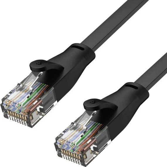 UNITEK C1808GBK eterneto kabelis FLAT UTP Ethernet Cat.6 0,5m