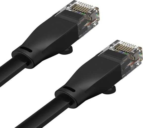 UNITEK C1808GBK eterneto kabelis FLAT UTP Ethernet Cat.6 0,5m
