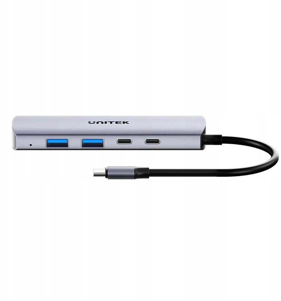 Unitek šakotuvas 4w1 USB-C 10 Gbps, 2x USB-A ir 2x USB-C H1112DGY01