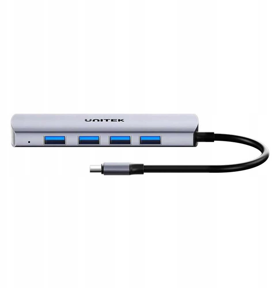 USB šakotuvas „Unitek“ 4w1 USB-C 10 Gbps, 4x USB-A H1112EGY01