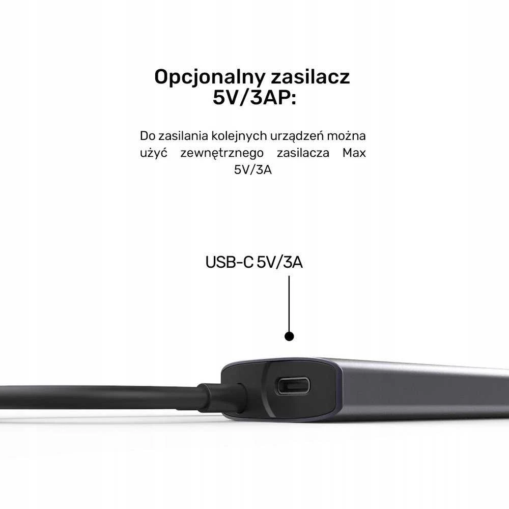 USB šakotuvas „Unitek“ 4w1 USB-C 10 Gbps, 4x USB-A H1112EGY01