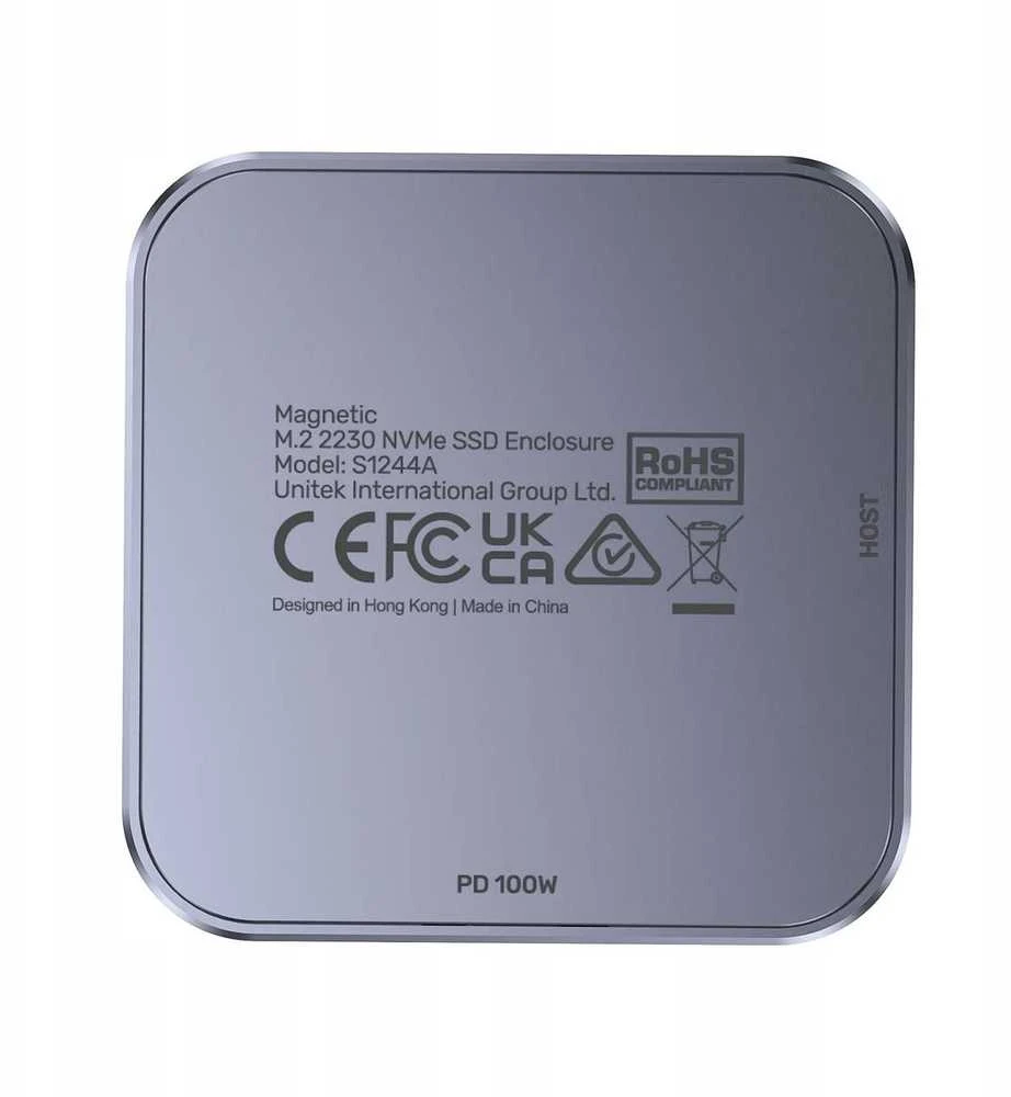 „Unitek“ magnetinis korpusas, skirtas M.2 SSD, USB-C