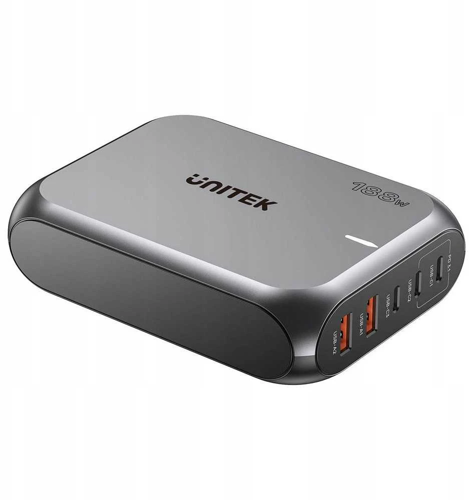 „Unitek“ 2xUSB-A 3xUSB-C GAN 188W