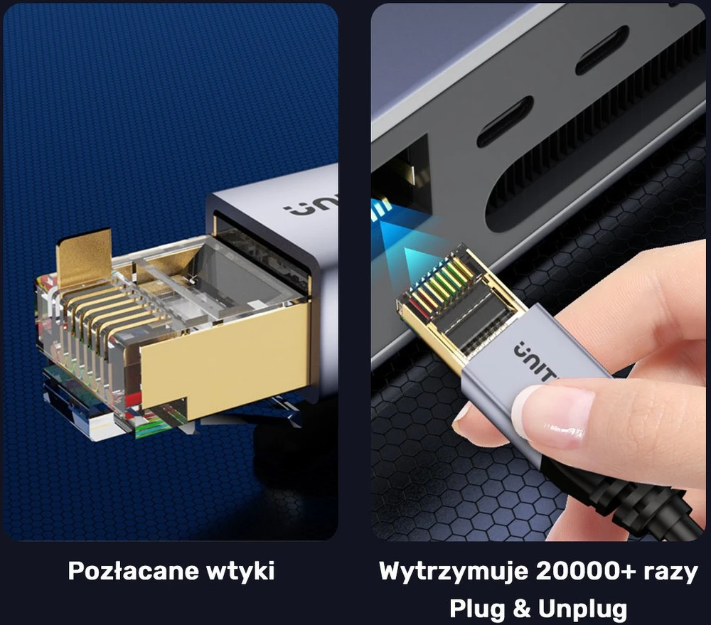 „Unitek“ Ethernet RJ-45 LAN, 8 kat. jungties laidas (S/FTP), tinklo kabelis 10 m