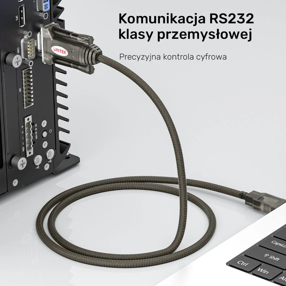 KONVERTERIS Y-1105D01 USB-A / RS232 - DB9 UNITEK