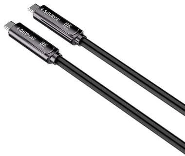„Unitek“ optinis kabelis USB-C | 10 Gbps | PD60W | 8K@30 Hz | juodas, 15 m