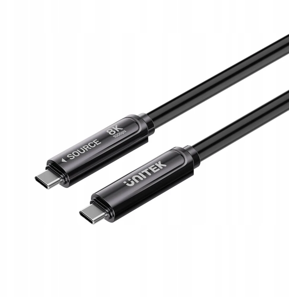 Unitek optinis kabelis USB-C | 10Gbps | PD60W | 8K@30Hz | juodas, 7m
