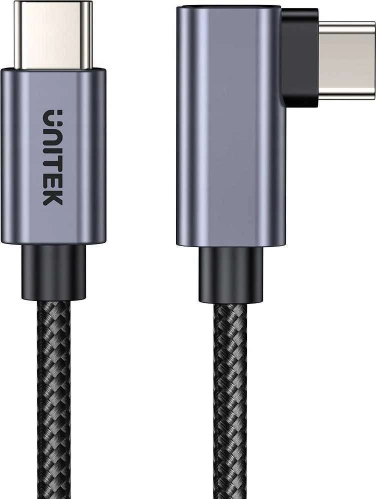 Unitek USB-C laidas, 90° kampu, PD100W, 5m
