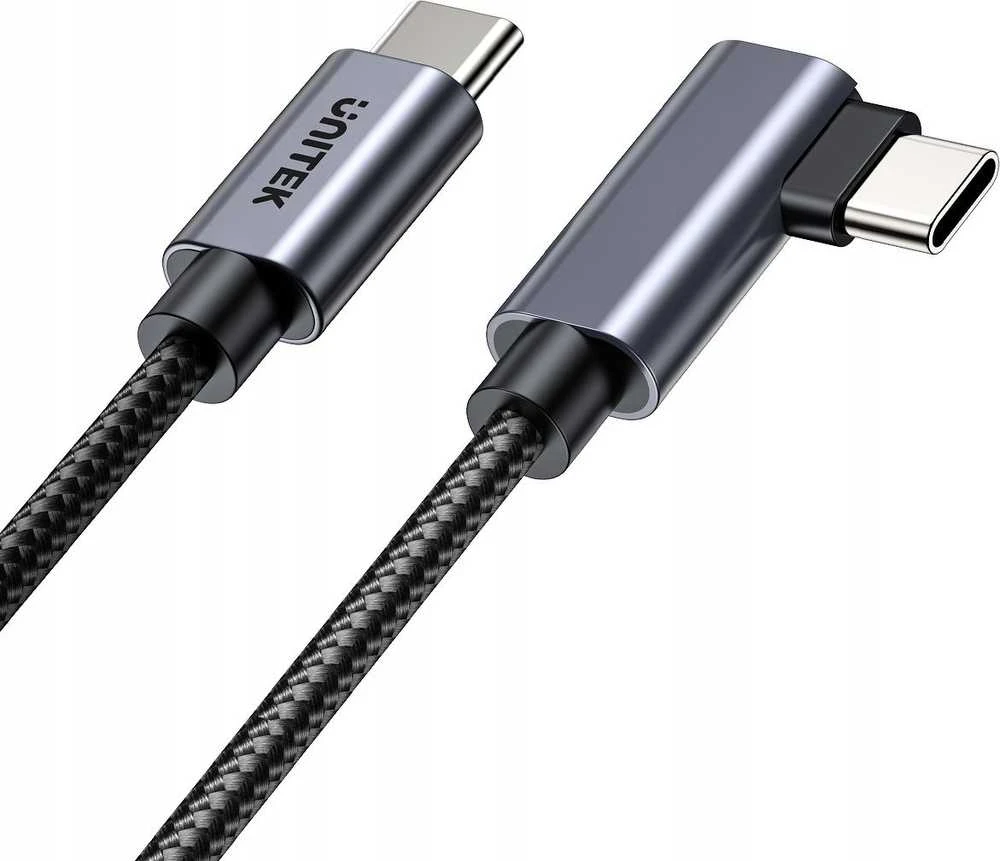 Unitek USB-C laidas, 90° kampu, PD100W, 5m