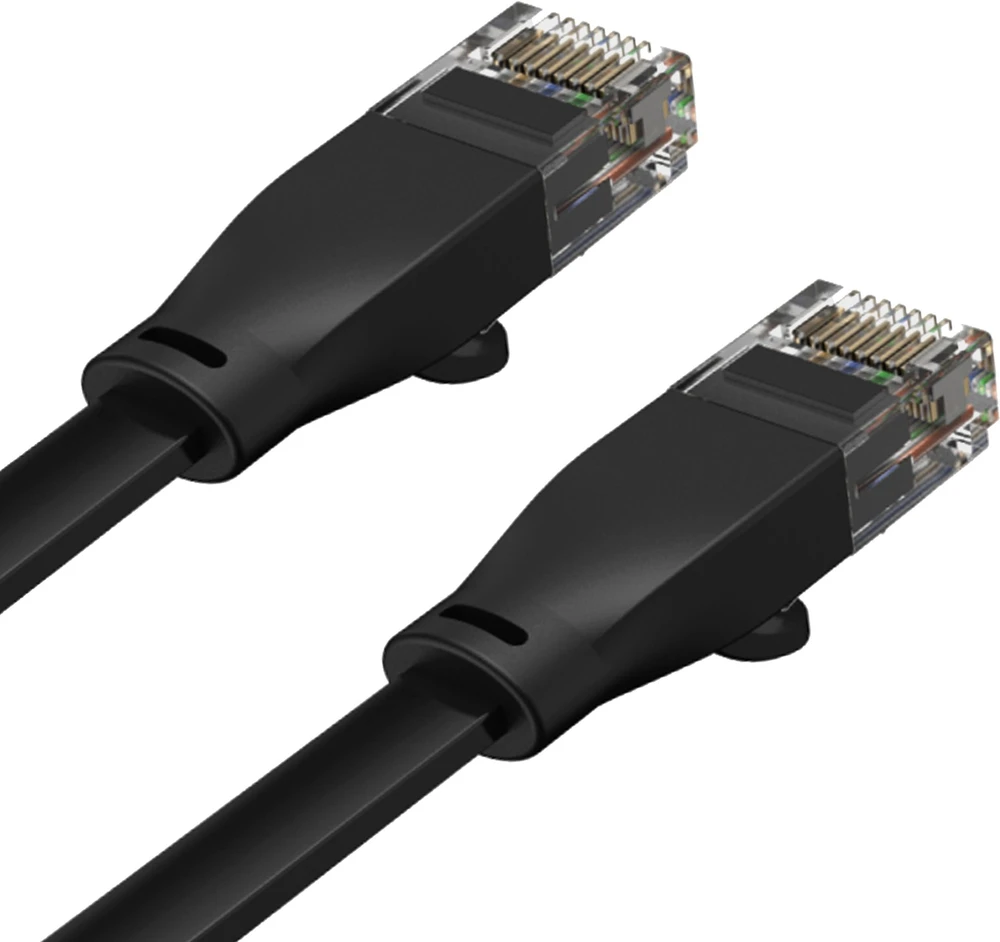 UNITEK C1810GBK Ethernet kabeliai FLAT UTP Ethernet Cat.6 2m