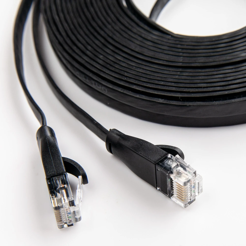 UNITEK C1810GBK Ethernet kabeliai FLAT UTP Ethernet Cat.6 2m