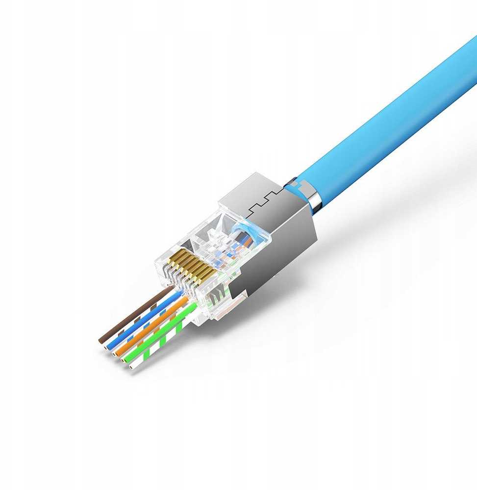 Unitek Wtyk modulinis perėjimo RJ45 kat. 7, 50 vnt.