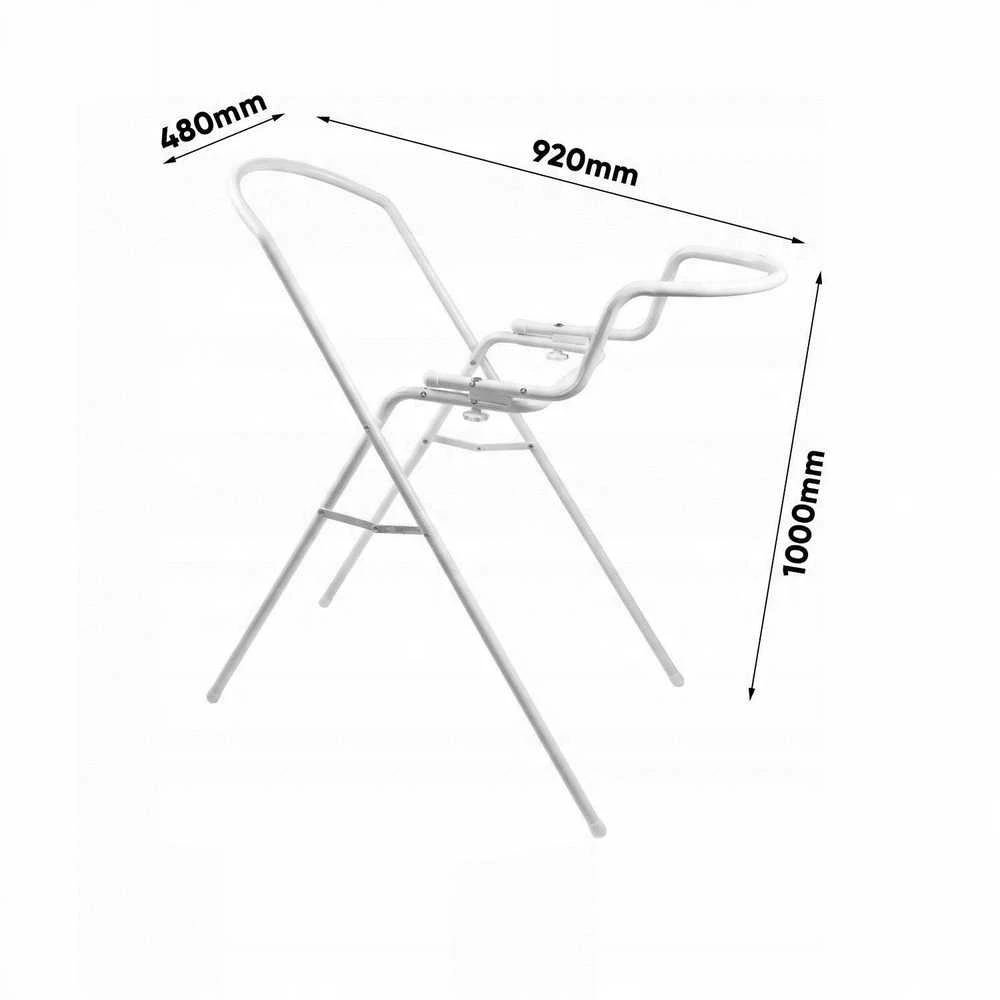 KEEEPER 10015 DAWID Universalus vonios stovas 84 ir 100 cm, baltas