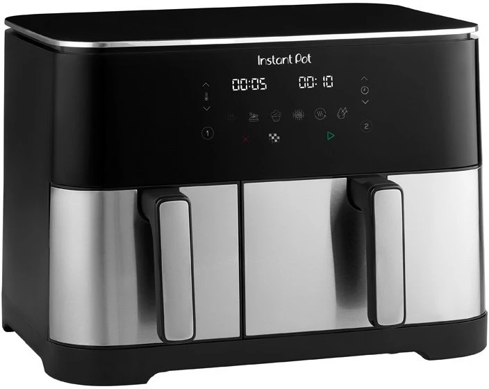 Universal Blue Universal Mėlyna Gruzdintuvė beztłuszczowa Universal Mėlyna Instant Pot frytkownica Podwójny 11 l Autonomiczny 2600 W frytkownica na gorące powietrze Nerūdijantis plienas (140-0003-01-EU)