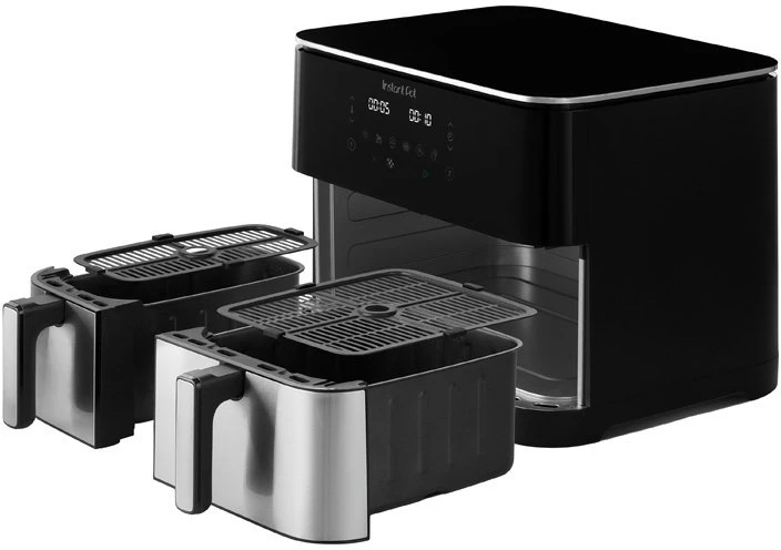Universal Blue Universal Mėlyna Gruzdintuvė beztłuszczowa Universal Mėlyna Instant Pot frytkownica Podwójny 11 l Autonomiczny 2600 W frytkownica na gorące powietrze Nerūdijantis plienas (140-0003-01-EU)