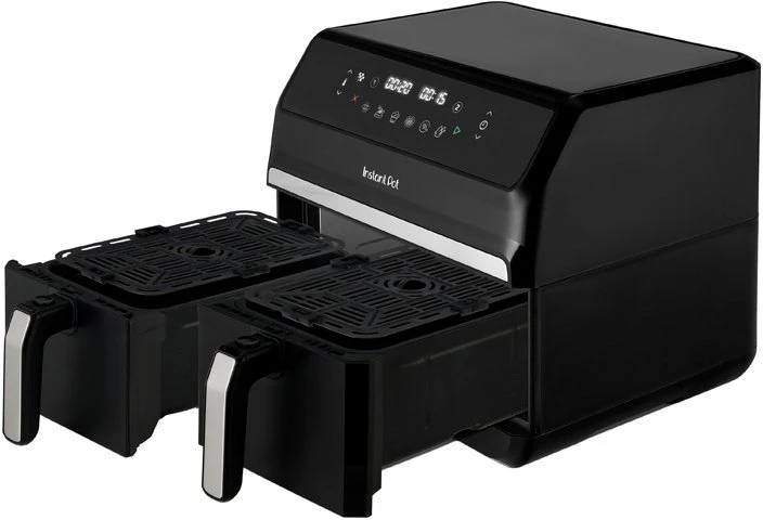 Universal Mėlyna Gruzdintuvė be riebalų Universalus Mėlyna Instant Pot 920306 Double 8 l Autonominė Gruzdintuvė karštam orui Juodas