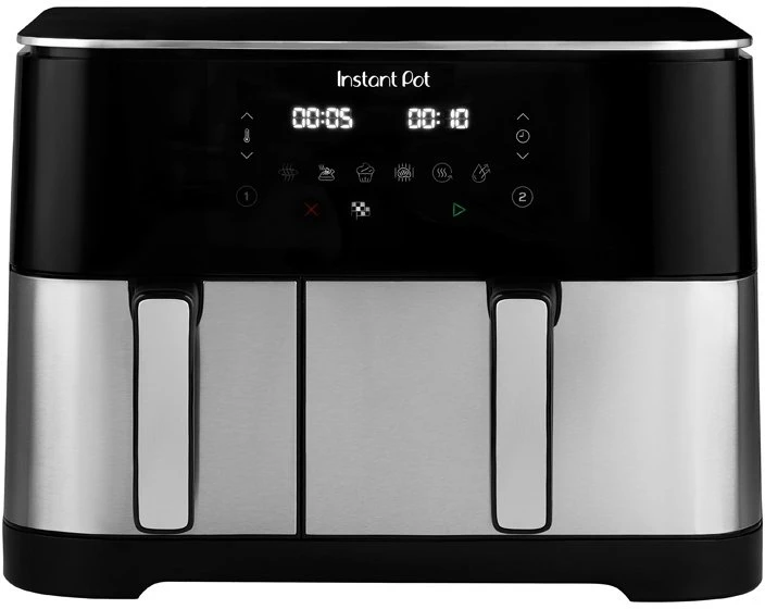 Universal Blue Universal Mėlyna Gruzdintuvė beztłuszczowa Universal Mėlyna Instant Pot frytkownica Podwójny 11 l Autonomiczny 2600 W frytkownica na gorące powietrze Nerūdijantis plienas (140-0003-01-EU)