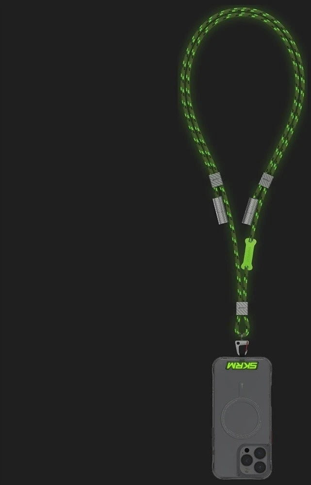 Universalus telefono virvelės laidas 2in1 Skinarma Dyno Ve USB-C/USB-C niteglow