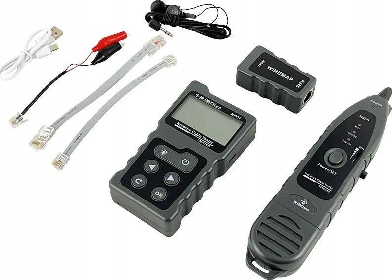 a-lan ALANTEC NI057 network cable tester PoE tester, Juodas