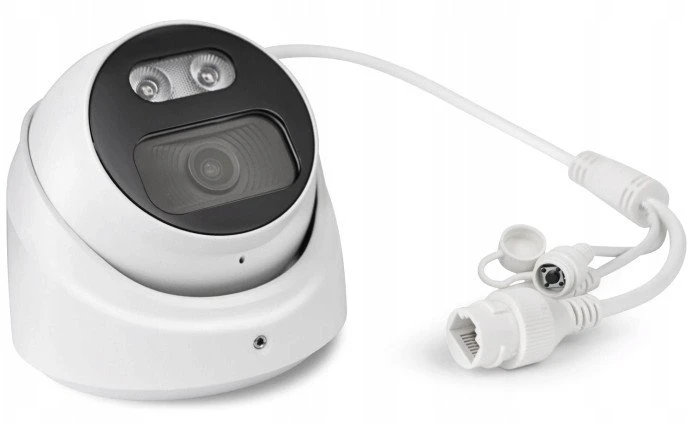Kamera IP Uniview EVERMAX EVX-IP8D01-IRW-Ai-W Kamera IP kupolinė balta 8Mpx 2.8mm IR 40m AI IP67 mikrofonas