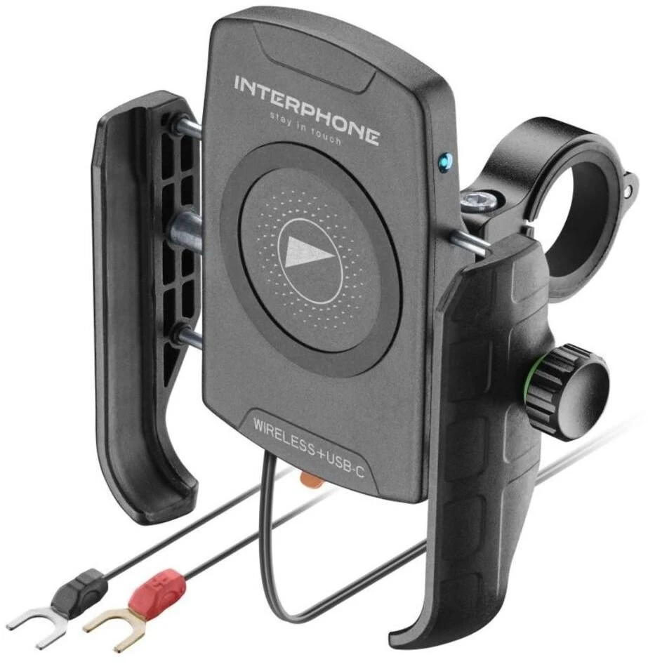 Interphone Universalus laikiklis Interphone Crab su belaidžiu įkrovimu ir USB-C