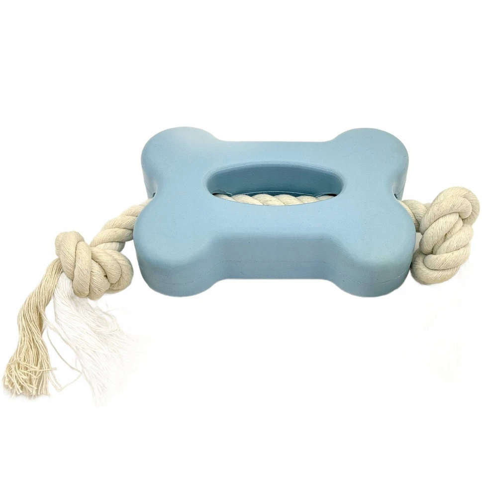 Unizoo Mr. Pretzel Kramtomas kaulas su virve 12 cm
