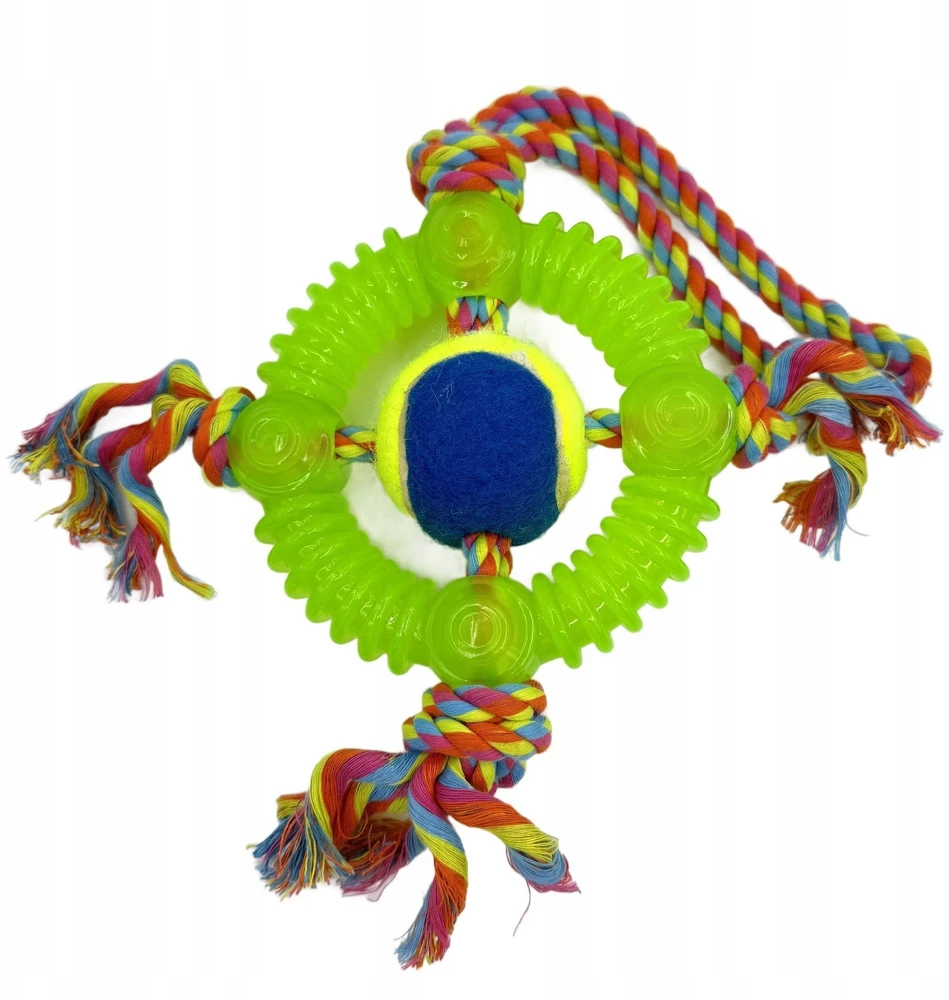 Unizoo Mr. Pretzel Žiedas su virve 13 cm