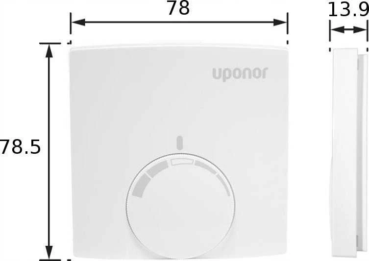 „Uponor“ laidinis 230 V standartinis termostatas T-23 230 V