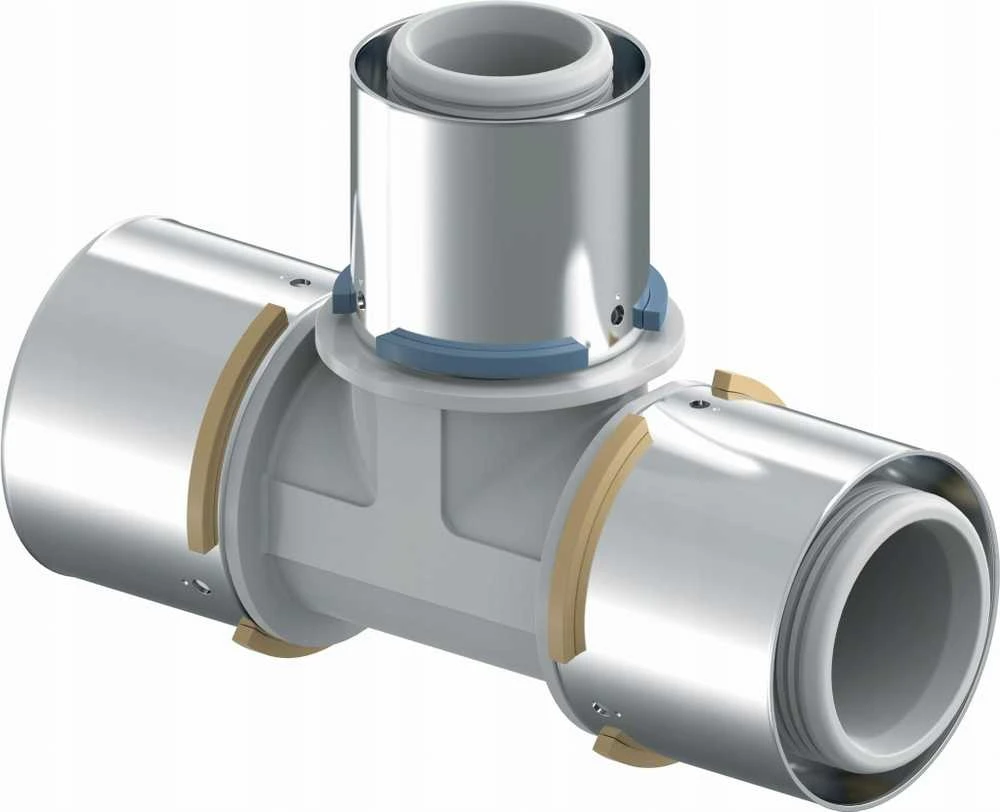 Uponor S-PRESS TEE RAUDONAS PPSU 50-40-50