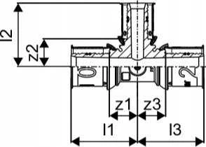 Uponor S-Press PLUS mažinantis trišakis PPSU 20-16-20