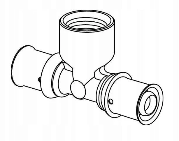 Uponor Uponor S-Press PLUS moteriškas marškinėliai 20-Rp1 / 2FT-20 (PWE)