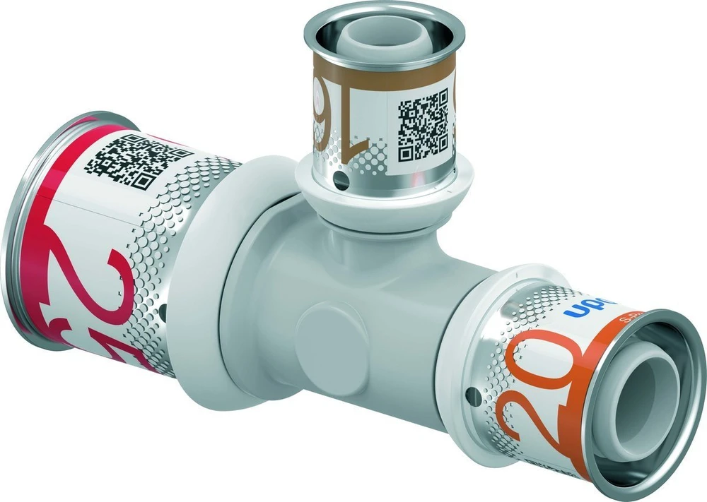Uponor S-PRESS PLUS TEE RAUDONA PPSU 25-16-20
