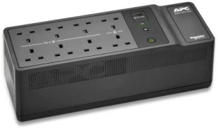 APC Back-UPS, 500VA/300W grindų/sieninis montavimas, 230V, 8x britų BS1363A lizdai, USB Type A prievadas, naudotojo keičiama baterija, rezervinis (neaktyvusis), 0,5 kVA, 300 W, laipsniškas, 180 V, 266 V