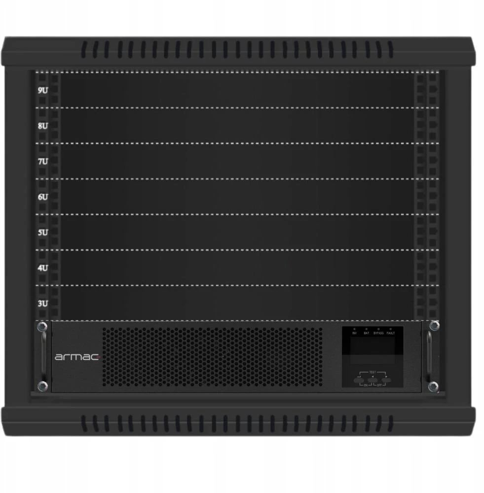 Armac Rack On-Line PF1 3000VA LCD 8x IEC C13 metalo sp. obudowa be dulkių