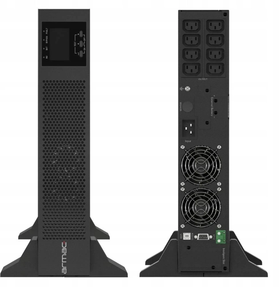 Armac Rack On-Line PF1 3000VA LCD 8x IEC C13 metalo sp. obudowa be dulkių